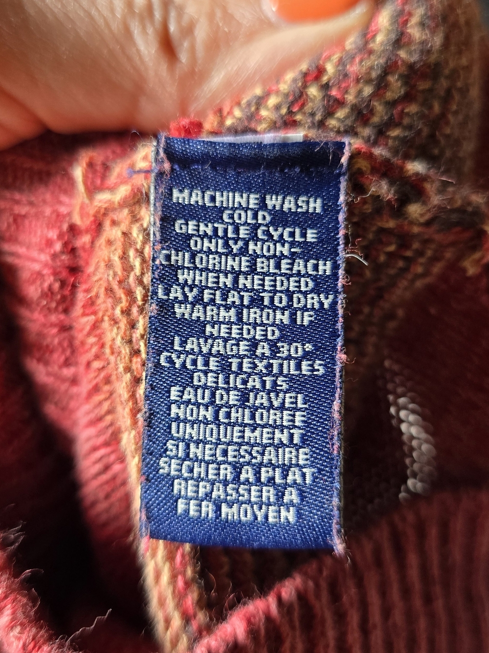Chaps Pullover Knit Sweater Southwestern / Aztec / Geometric - Picture 7 of 7